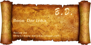 Bese Darinka névjegykártya
